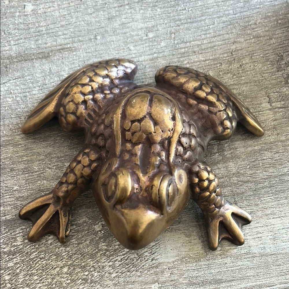 Tiffany’s & co Vintage Brass Frog Paperweight